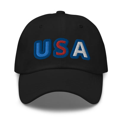 Casquette de Baseball de couleur noire "USA"