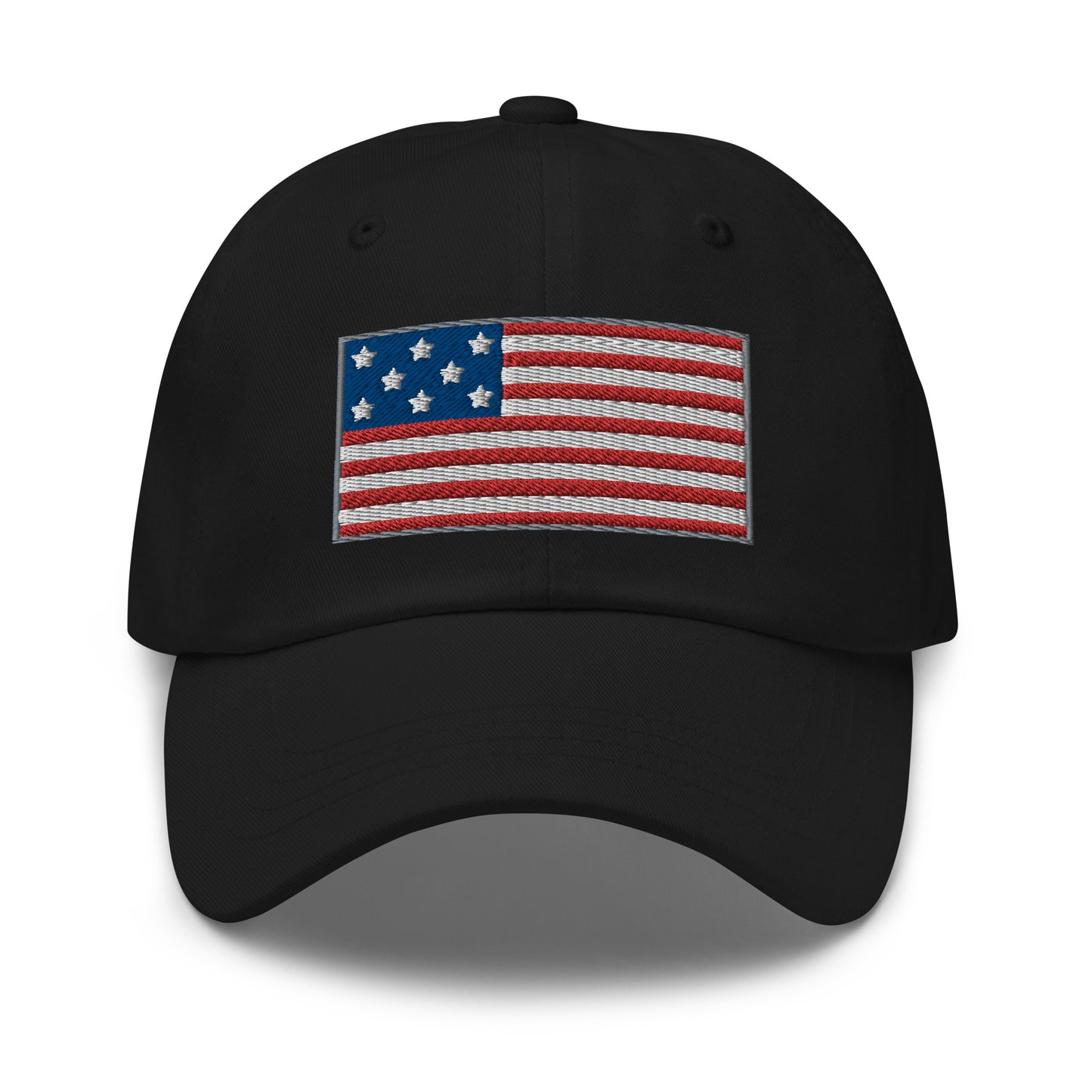 Casquette de Baseball de couleur noir "Drapeau Américain"