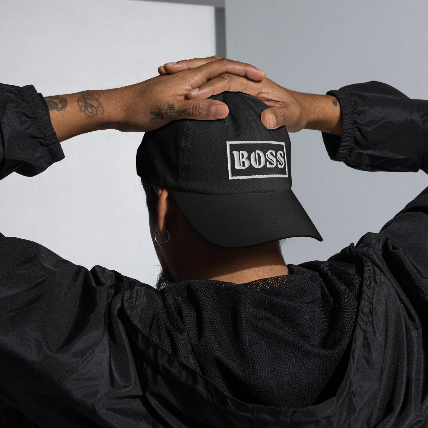 Casquette de Baseball de couleur noire "Boss"