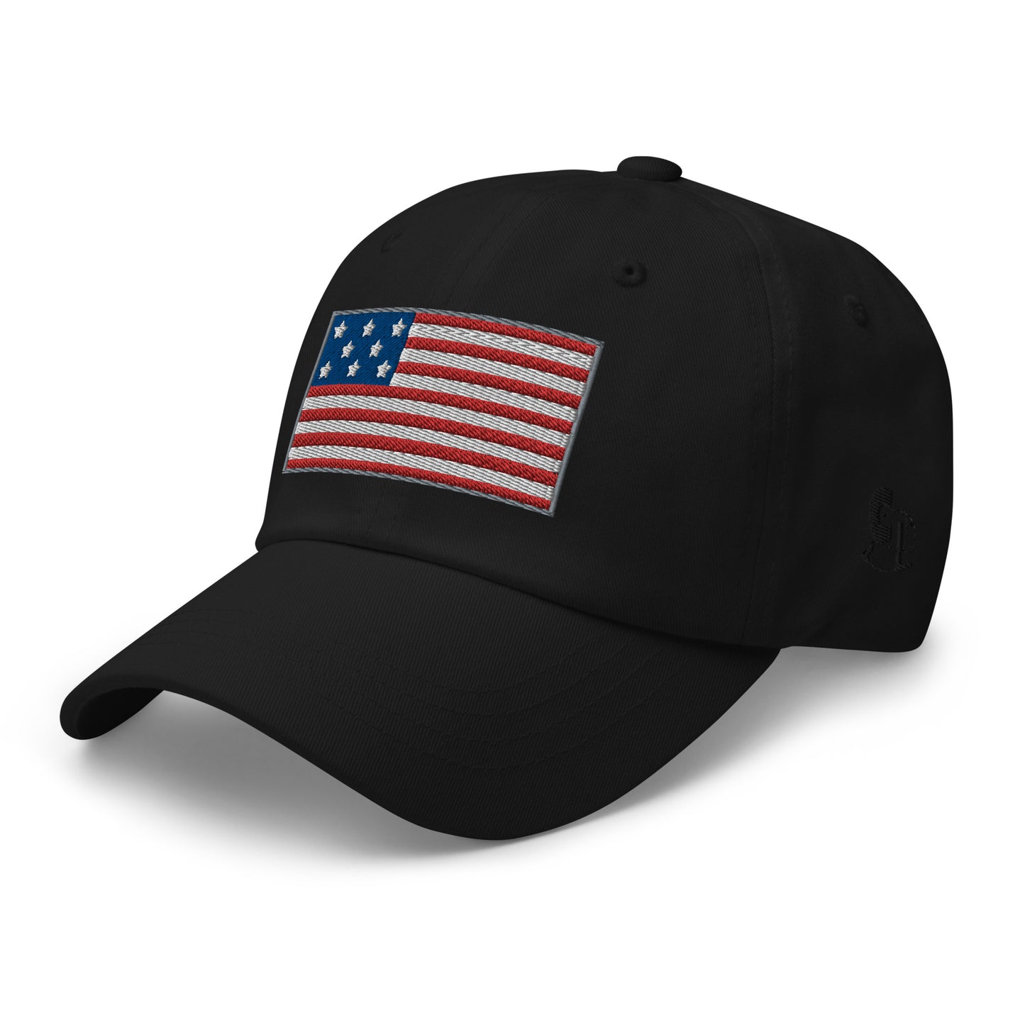 Casquette de Baseball de couleur noir "Drapeau Américain"