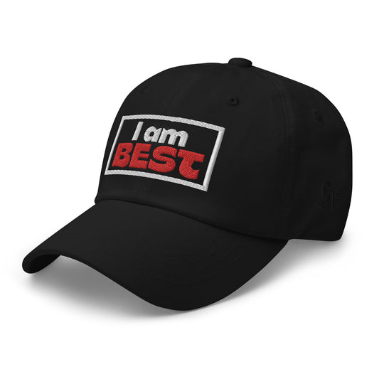 Casquette de Baseball de couleur noire "I am Best"