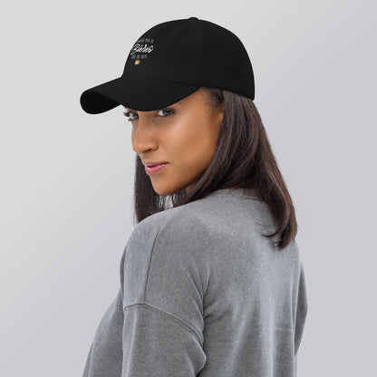 Casquette Baseball, brodée « J'enfile plus de bières que de buts », en Noir, vue de côté, image 11