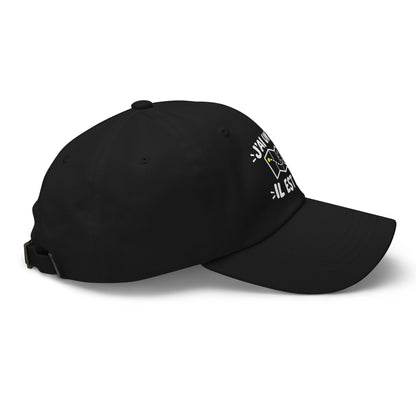 Casquette Baseball, brodée « J'ai un plan, il est flou », en Noir, vue de côté, image 7