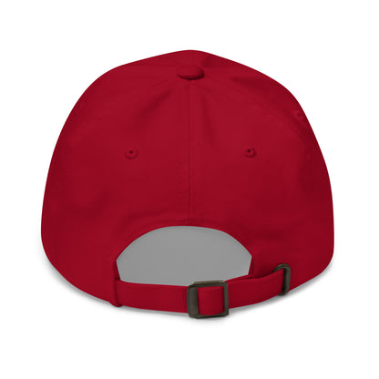 Casquette Baseball, brodée « Evolution de l'homme jusqu'à un guitariste », en Canneberge, vue arrière, image 26