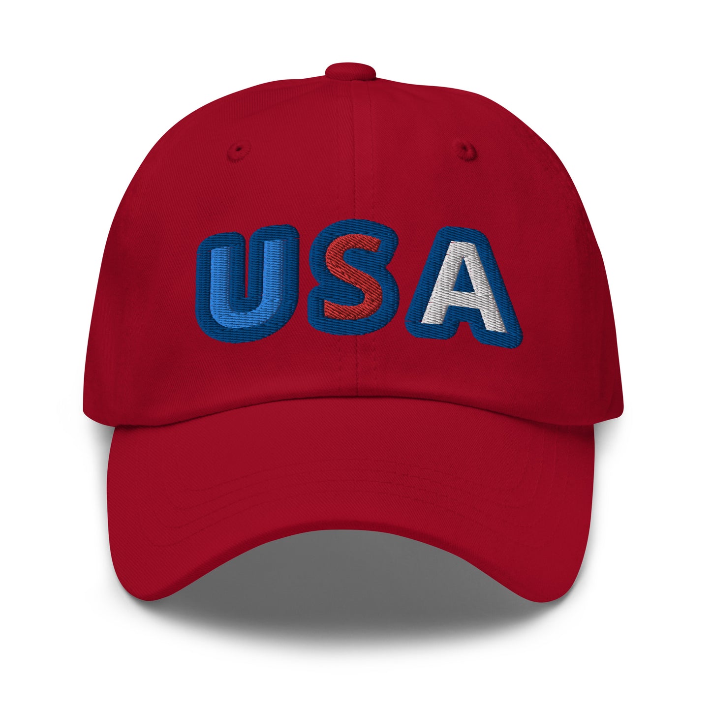 Casquette de Baseball de couleur rouge "USA"