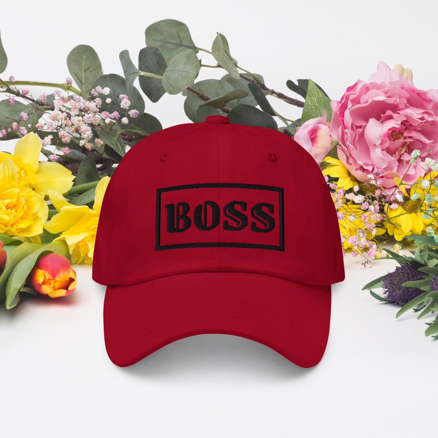 Casquette de Baseball de couleur rouge "Boss"