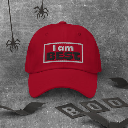 Casquette de Baseball de couleur rouge "I am Best"