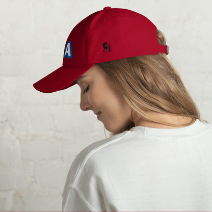 Casquette de Baseball de couleur rouge "USA"