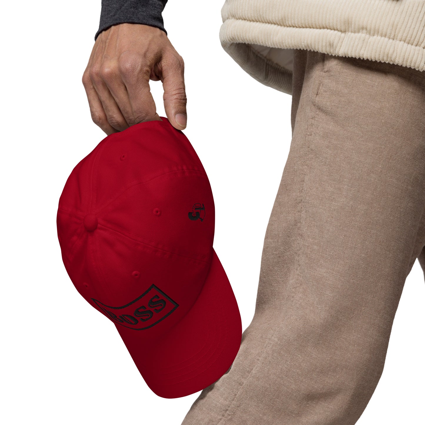 Casquette de Baseball de couleur rouge "Boss"