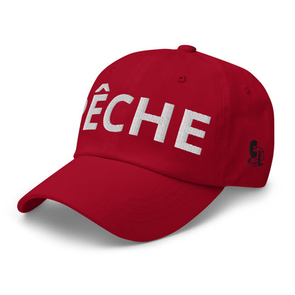 Casquette Baseball, brodée « Pêche », en Canneberge, vue de trois quarts, image 22