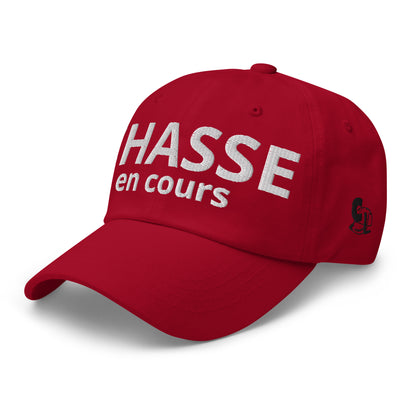 Casquette Baseball, brodée « Chasse en cours », en Canneberge, vue de trois quarts, image 24