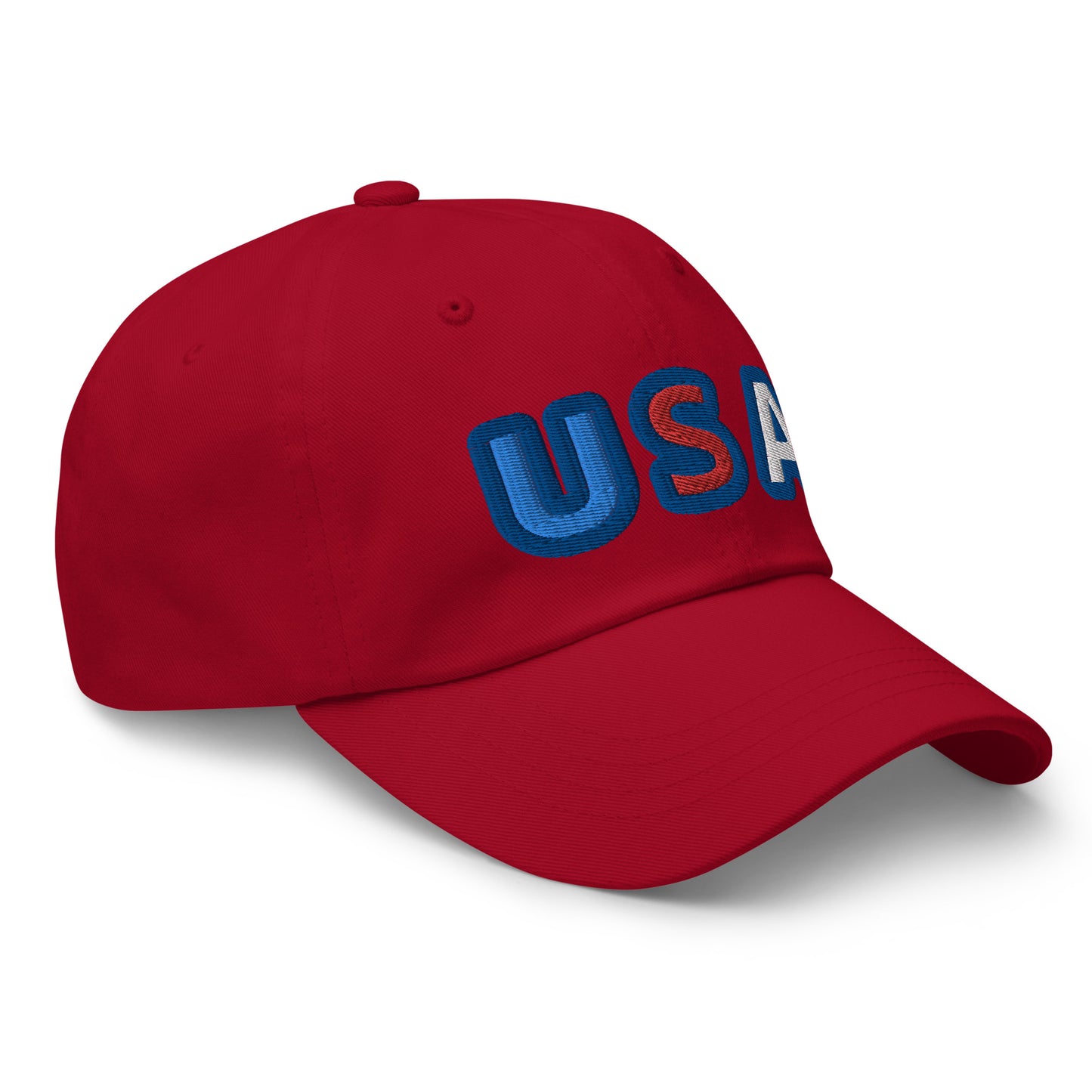 Casquette de Baseball de couleur rouge "USA"