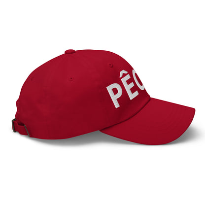 Casquette Baseball, brodée « Pêche », en Canneberge, vue de côté, image 19