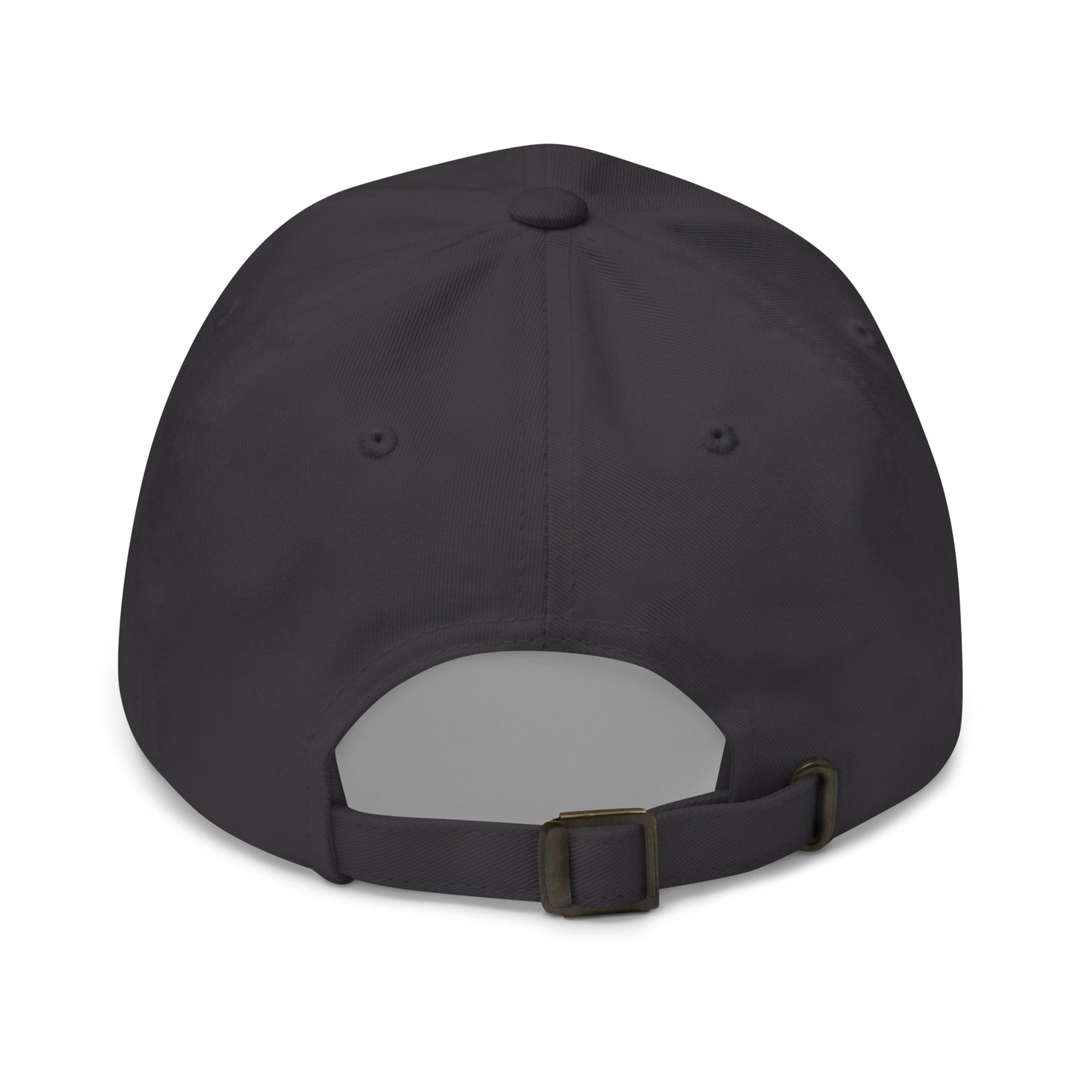 Casquette Baseball, brodée « J'enfile plus de bières que de buts », en Gris Foncé, vue arrière, image 34
