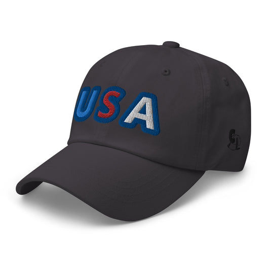 Casquette de Baseball de couleur grise foncée "USA"