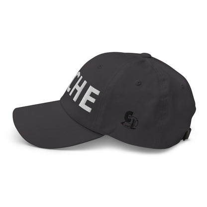 Casquette Baseball, brodée « Pêche », en Gris Foncé, vue de côté, image 27