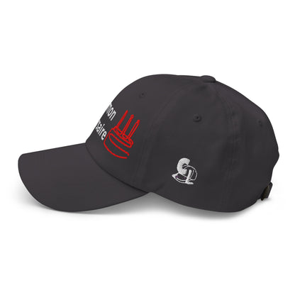 Casquette Baseball, brodée « C'est mon anniversaire », en Gris Foncé, vue de côté, image 28