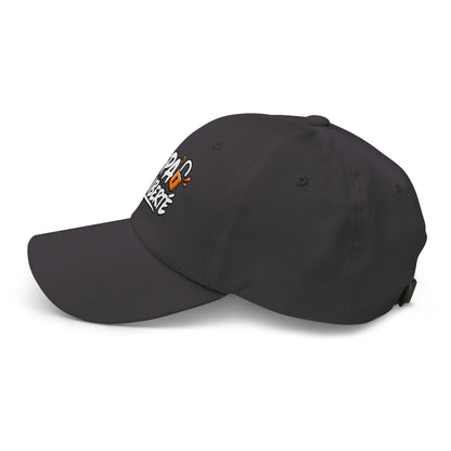Casquette Baseball, brodée « Papa en liberté », en Gris Foncé, vue de côté, image 22