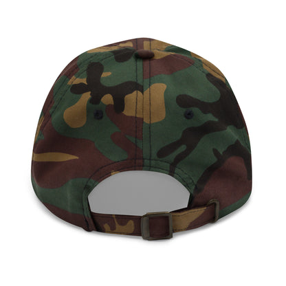 Casquette Baseball, brodée « J'enfile plus de bières que de buts », en Camouflage Vert, vue arrière, image 39