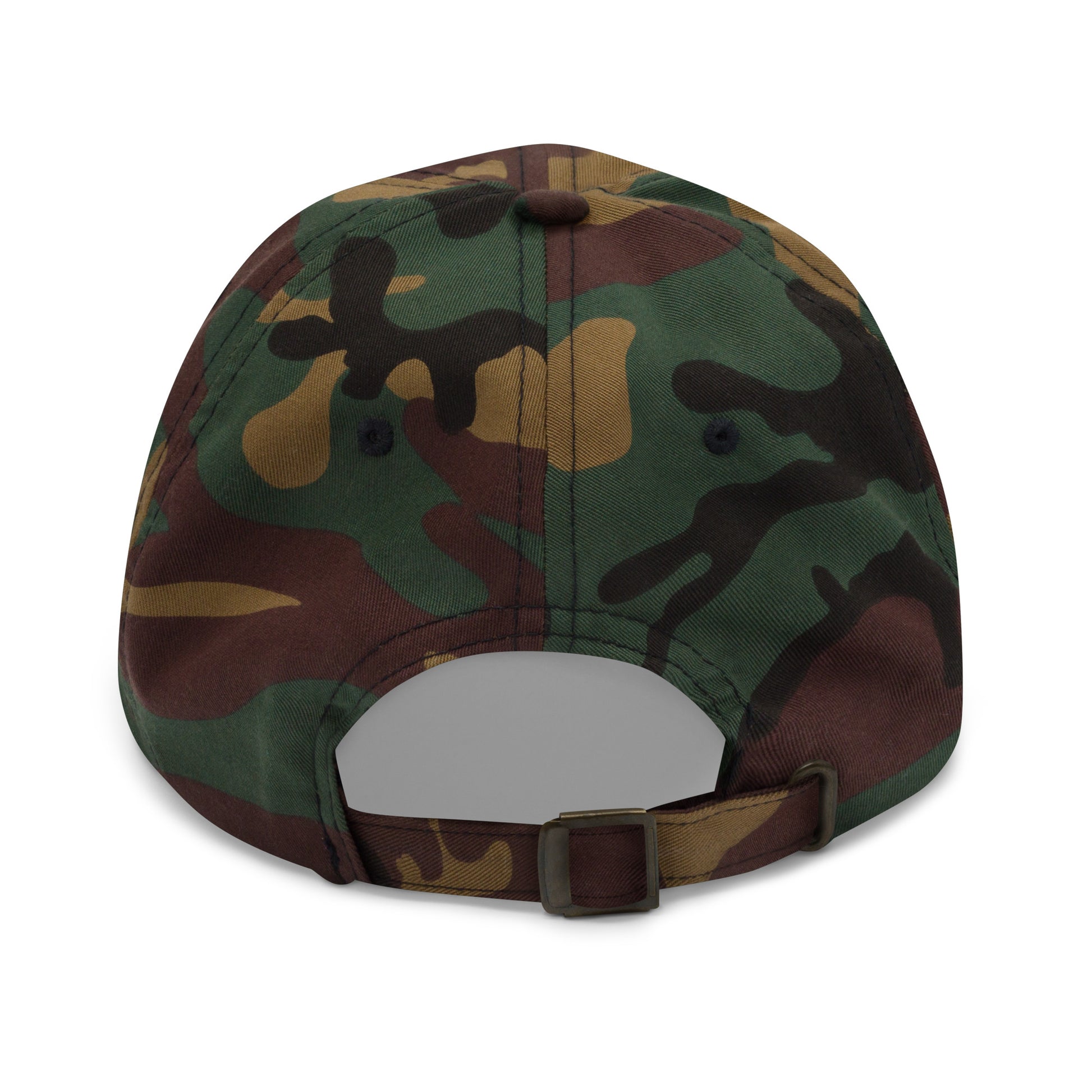 Casquette Baseball, brodée « Evolution de l'homme jusqu'à un guitariste », en Camouflage Vert, vue arrière, image 37
