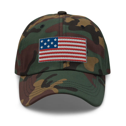 Casquette de Baseball de couleur camouflage "Drapeau Américain"