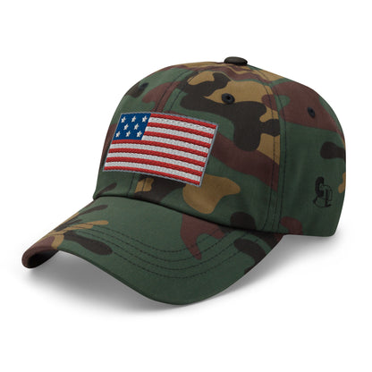 Casquette de Baseball de couleur camouflage "Drapeau Américain"