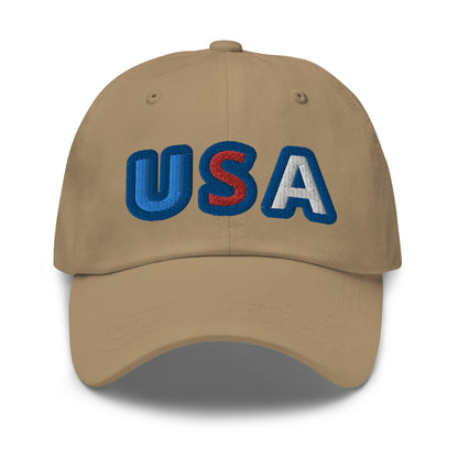 Casquette de Baseball de couleur beige "USA"