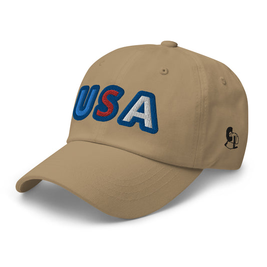 Casquette de Baseball de couleur beige "USA"