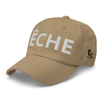 Casquette Baseball, brodée « Pêche », en Kaki, vue de trois quarts, image 38