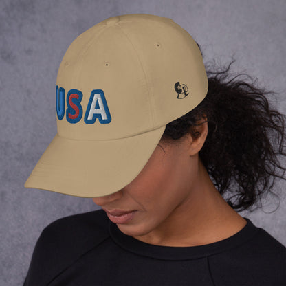 Casquette de Baseball de couleur beige "USA"