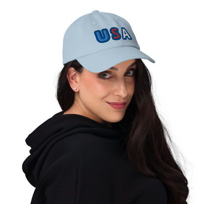 Casquette de Baseball de couleur bleue claire "USA"