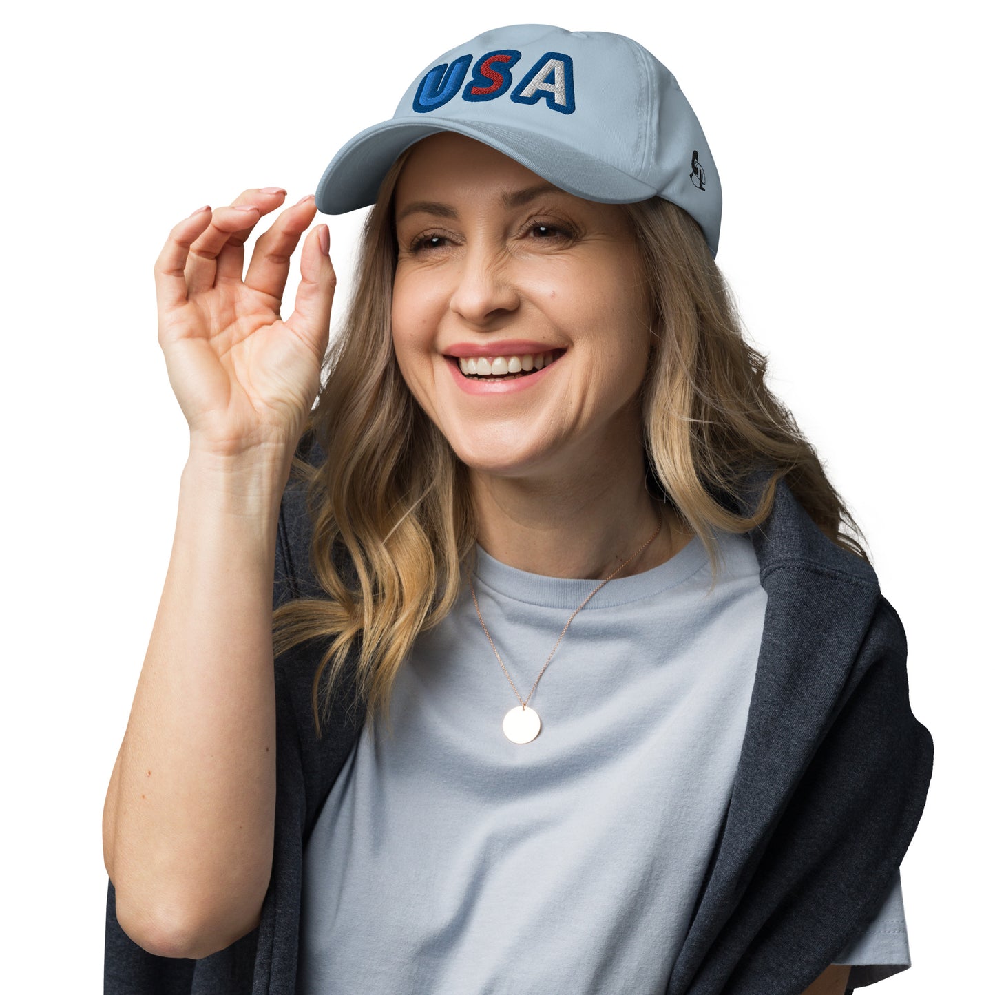 Casquette de Baseball de couleur bleue claire "USA"