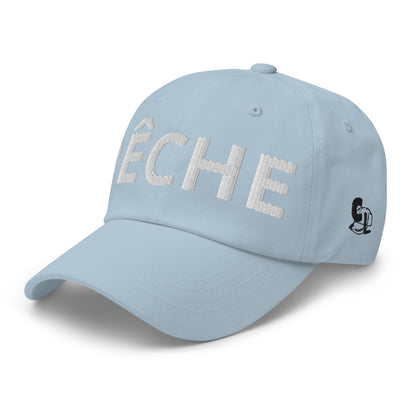 Casquette Baseball, brodée « Pêche », en Bleu Clair, vue de trois quarts, image 53
