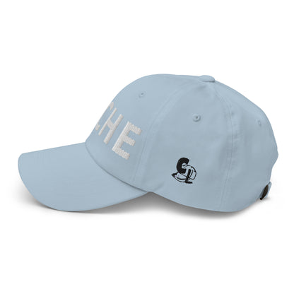 Casquette Baseball, brodée « Pêche », en Bleu Clair, vue de côté, image 52
