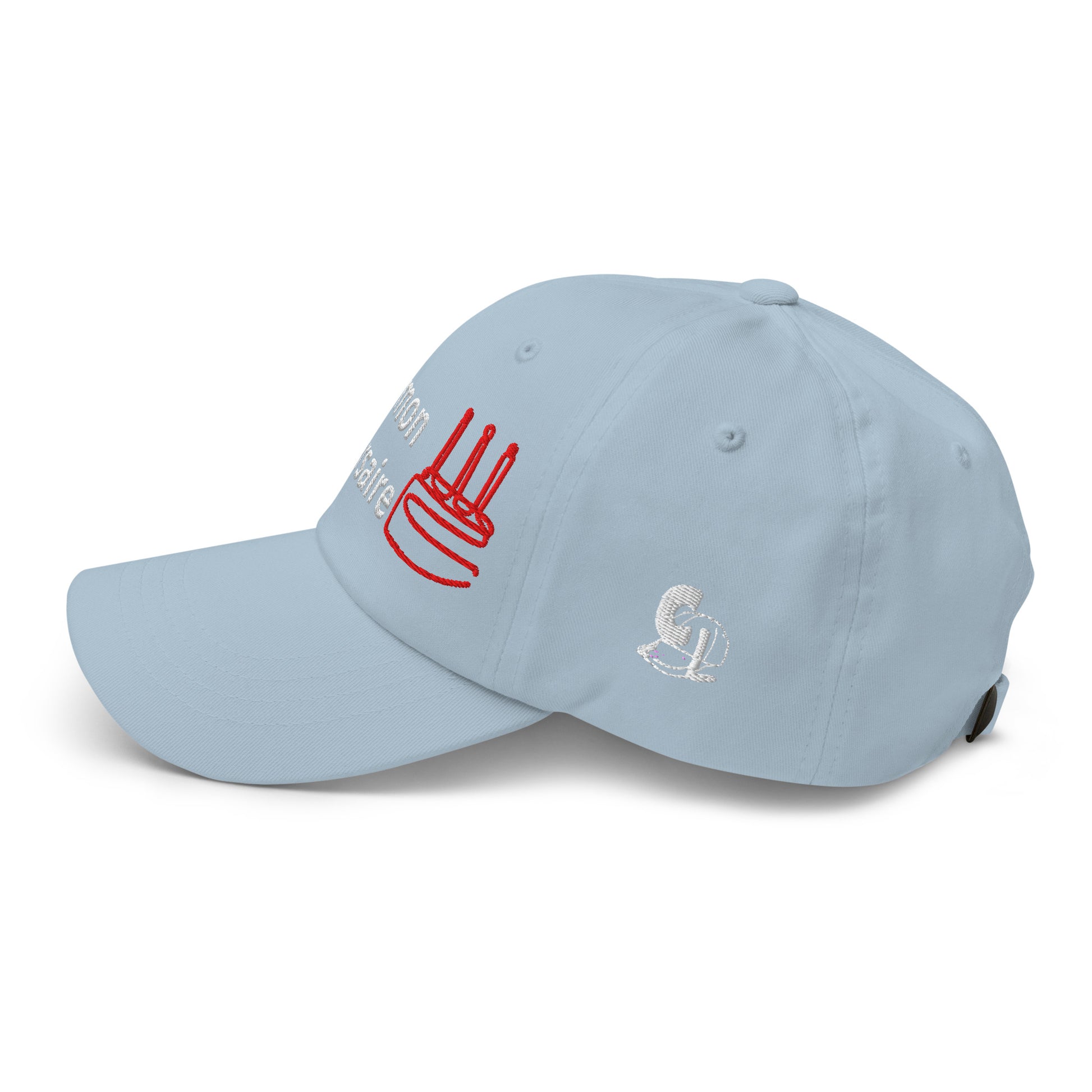 Casquette Baseball, brodée « C'est mon anniversaire », en Bleu Clair, vue de côté, image 52