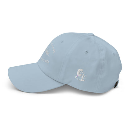 Casquette Baseball, brodée « Quand je me retire, je laisse toujours un gros vide », en Bleu Clair, vue de côté, image 53