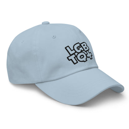 Casquette de Baseball de couleur bleue claire "LGBTQ+"