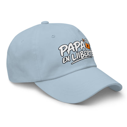 Casquette Baseball, brodée « Papa en liberté », en Bleu Clair, vue de trois quarts, image 53
