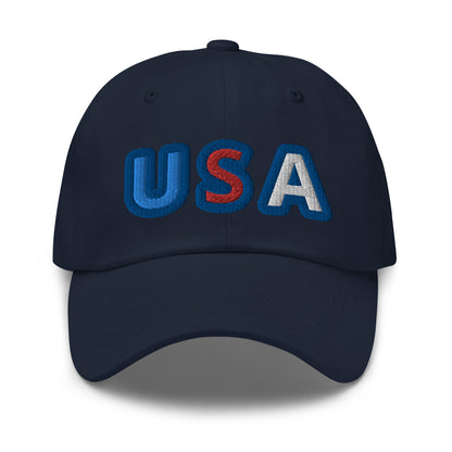 Casquette de Baseball de couleur bleue marine "USA"