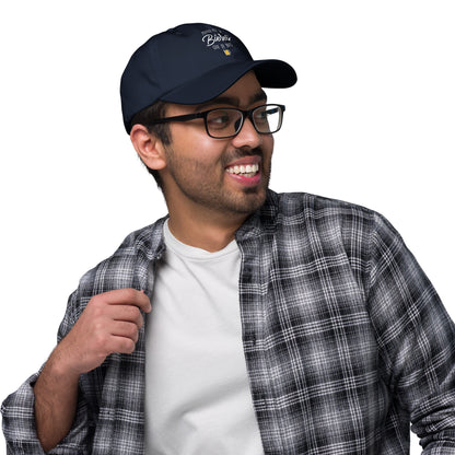 Casquette Baseball, brodée « J'enfile plus de bières que de buts », en Bleu Marine, image 14