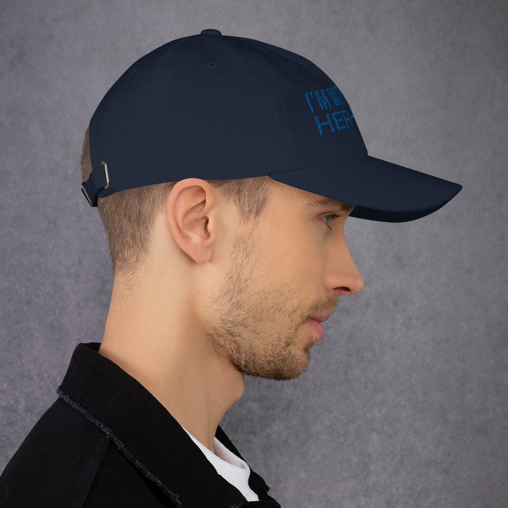 Casquette de Baseball de couleur bleue marine "I'm with her"