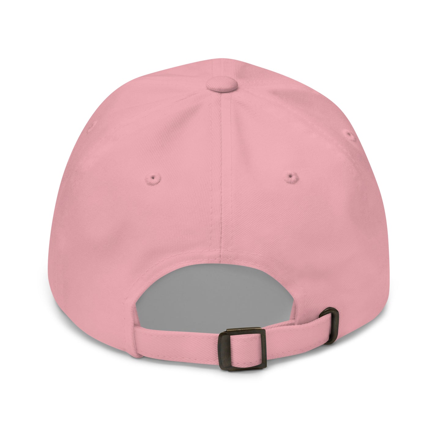 Casquette Baseball, brodée « Evolution de l'homme jusqu'à un guitariste », en Rose, vue arrière, image 52