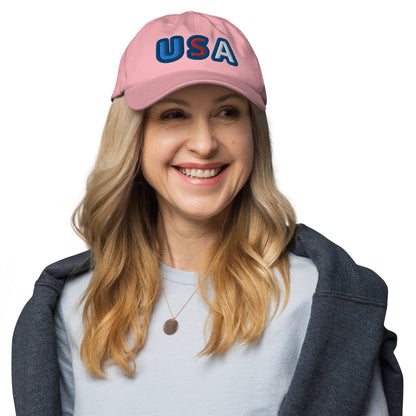 Casquette de Baseball de couleur rose "USA"