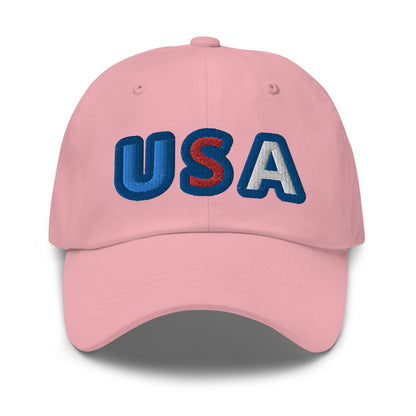 Casquette de Baseball de couleur rose "USA"