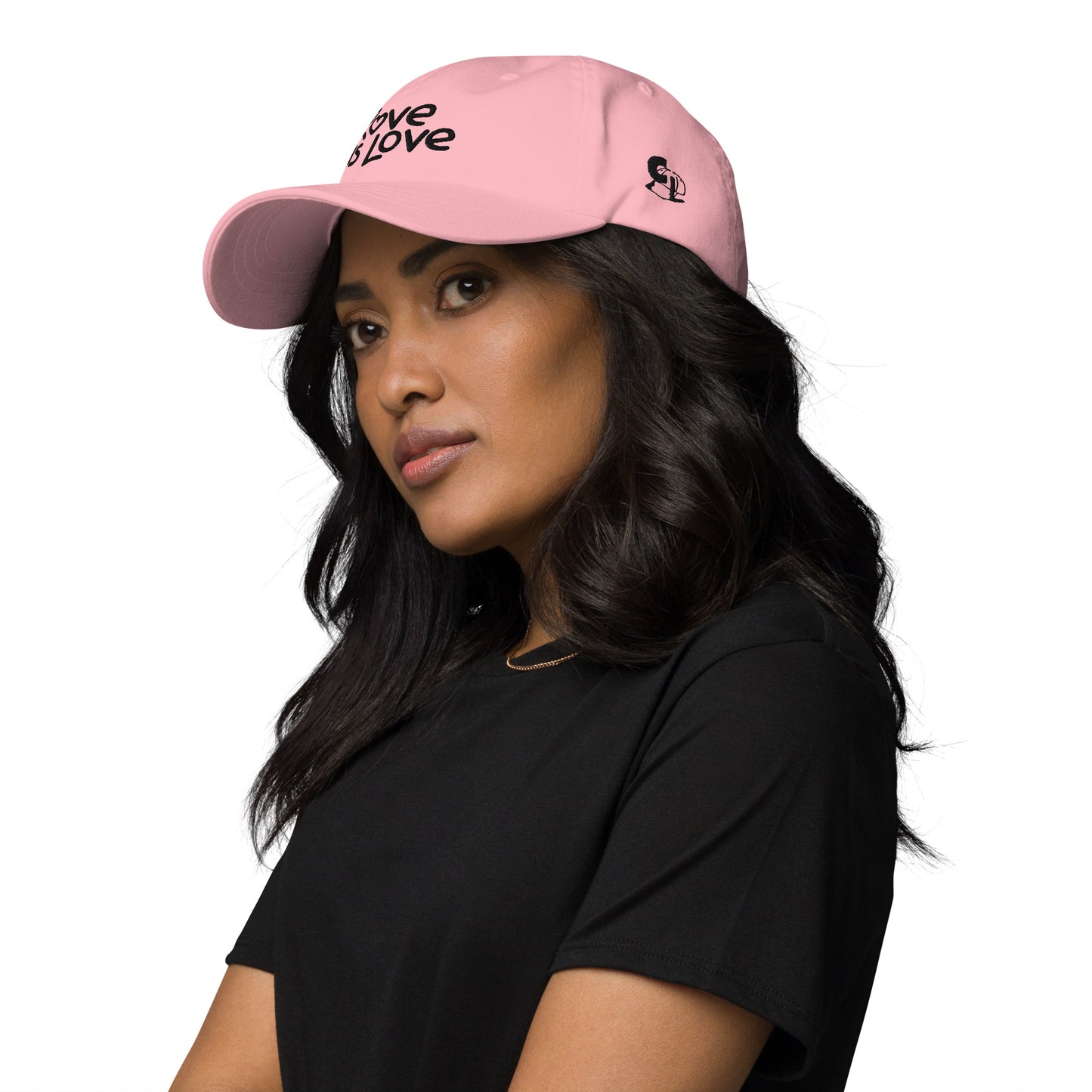 Casquette de Baseball de couleur rose "Love Is Love"