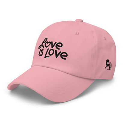 Casquette de Baseball de couleur rose "Love Is Love"