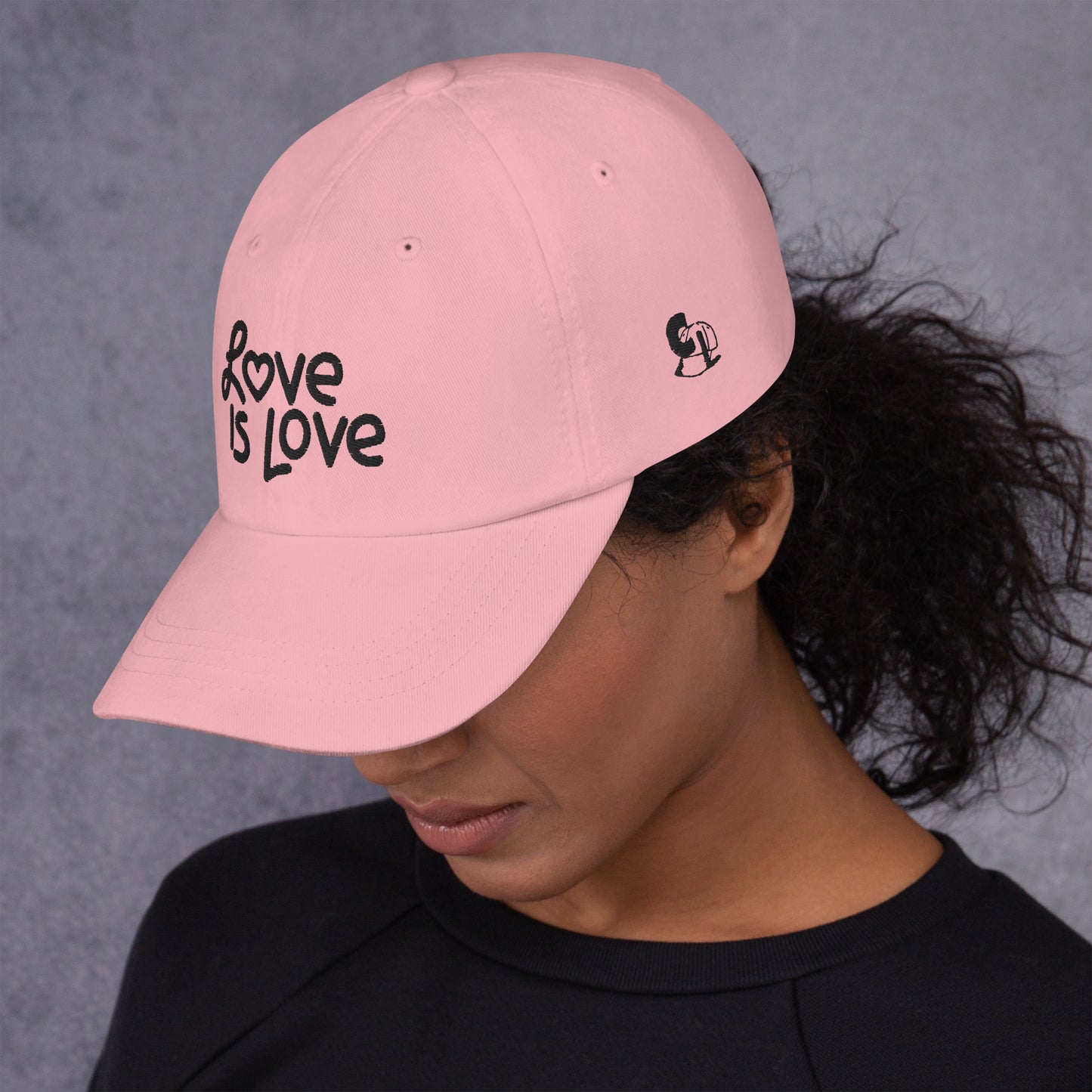 Casquette de Baseball de couleur rose "Love Is Love"