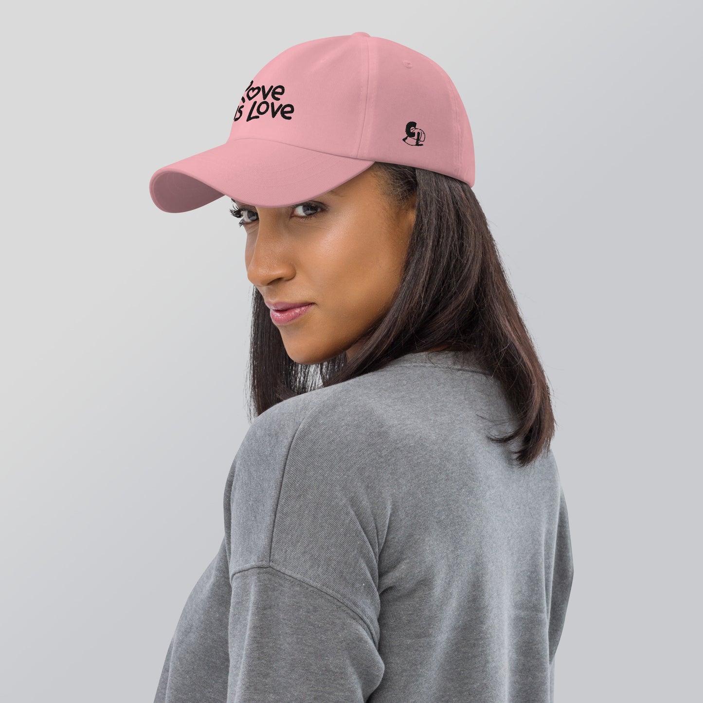 Casquette de Baseball de couleur rose "Love Is Love"