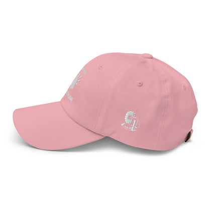 Casquette Baseball, brodée « Attention, système d'alarme », en Rose, vue de côté, image 53