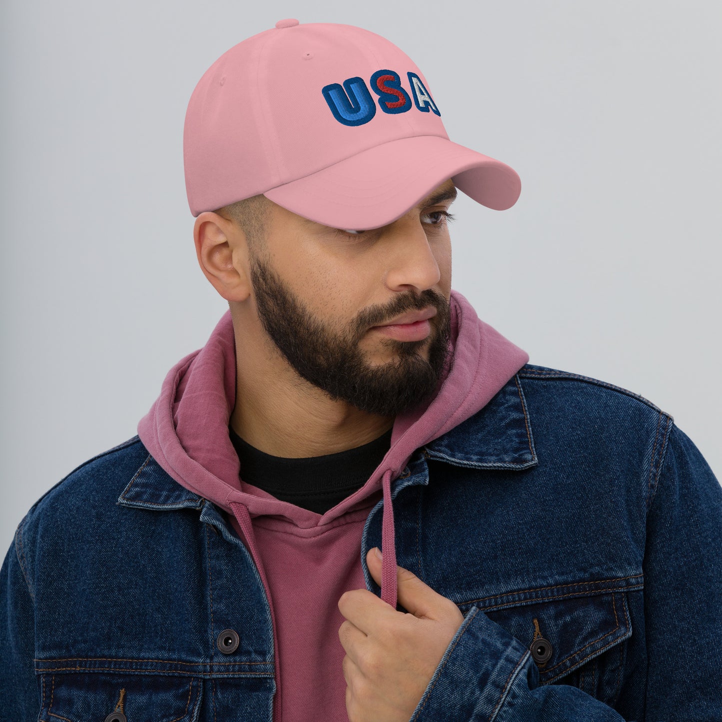 Casquette de Baseball de couleur rose "USA"